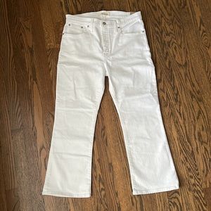 Madewell Cali Demi boot denim size 31 white NWT